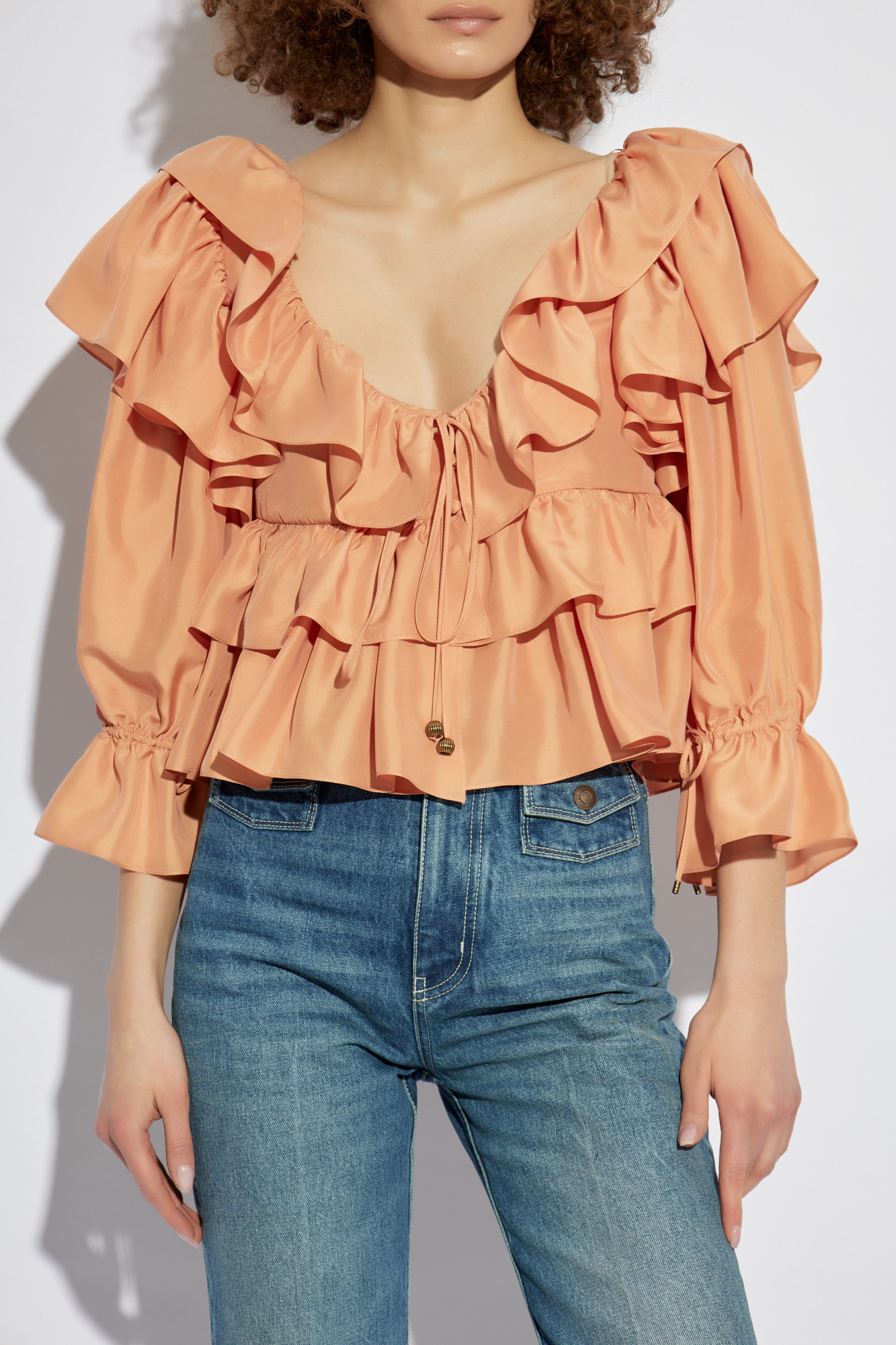 最終決算 Women's | ruffles with top Silk Chloé Clothing Vitkac | トップス